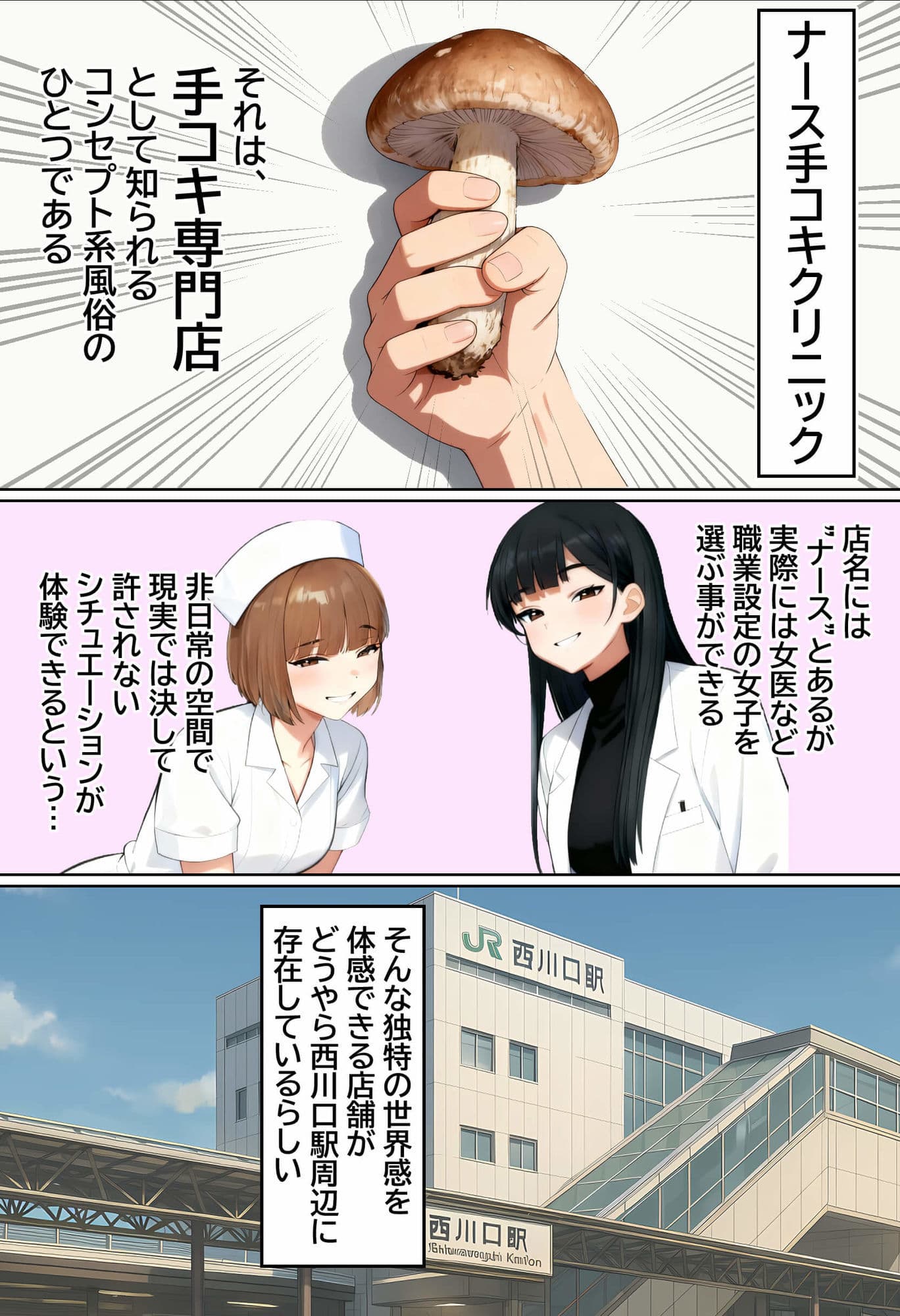 【実話】西●口のナース風俗で新人ナース（20）に乳首責めされてM開発されちゃった平成1桁非モテ男性www サンプル 1