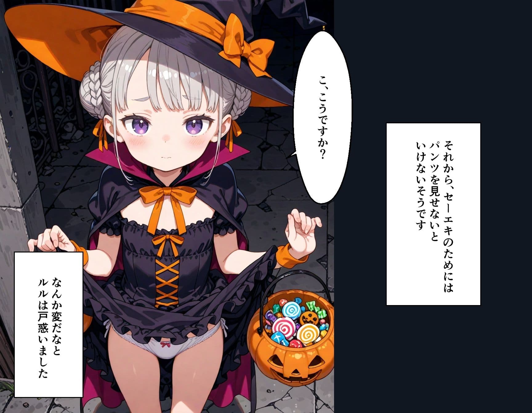 魔女っ子ルルのはじめてのハロウィンおつかい サンプル 2