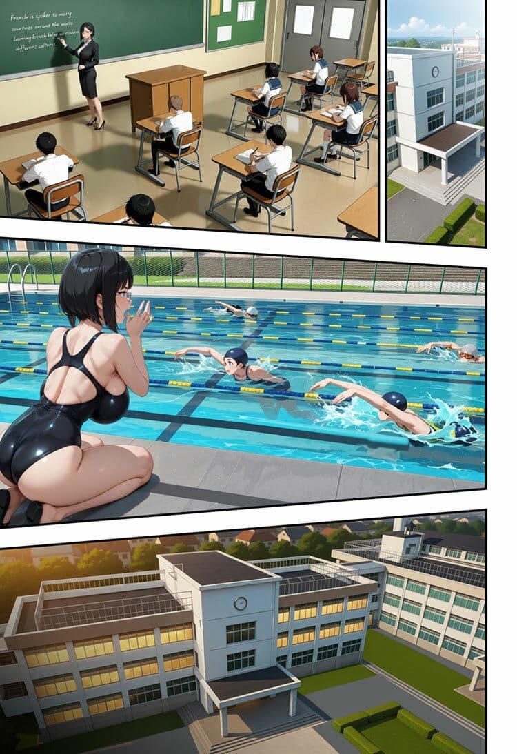 アラサー人妻女教師は水泳部員の青いカラダに溺れる サンプル 6