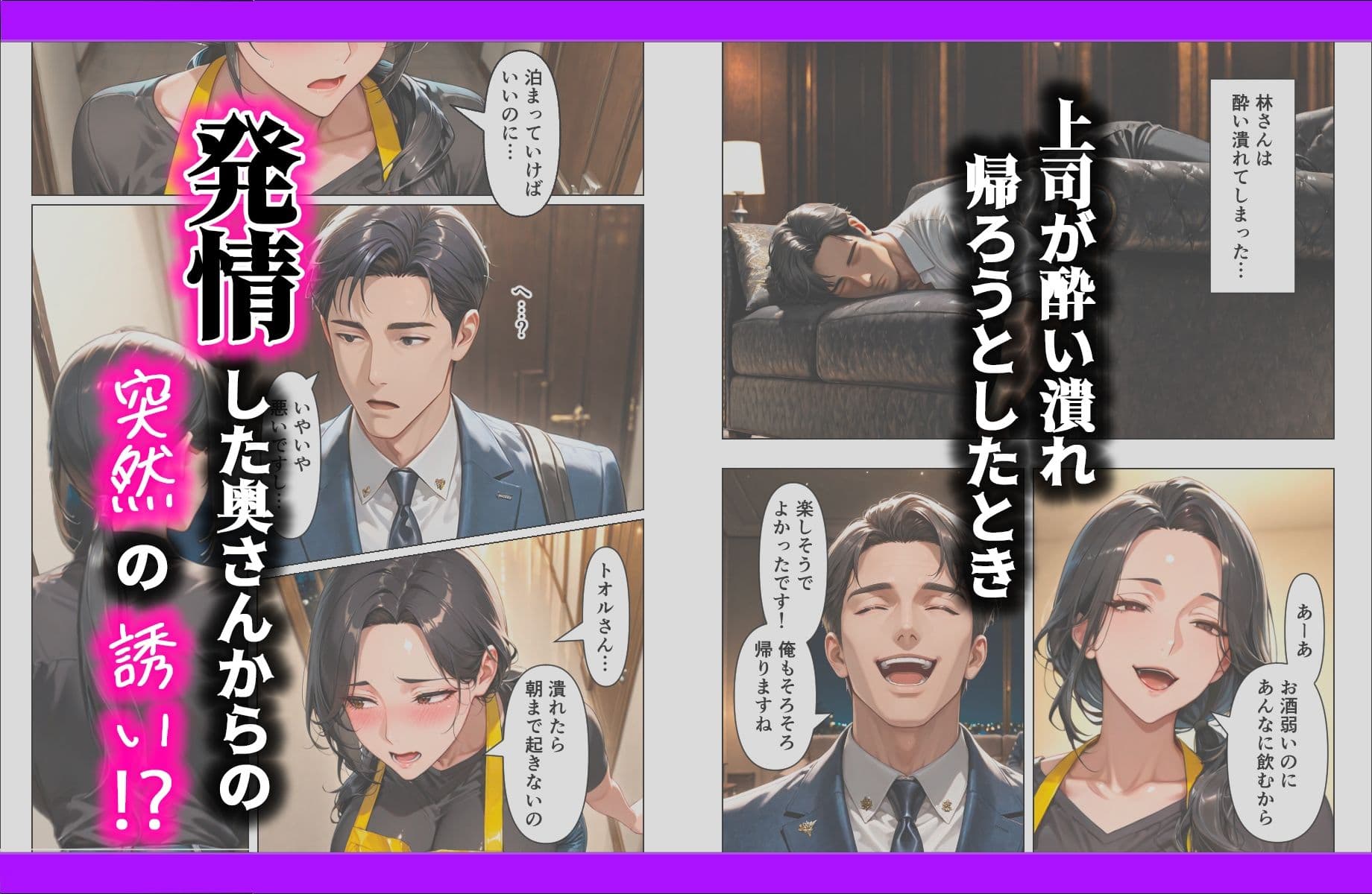 禁断の生ハメセックス、上司の奥さんに誘われた話 サンプル 3