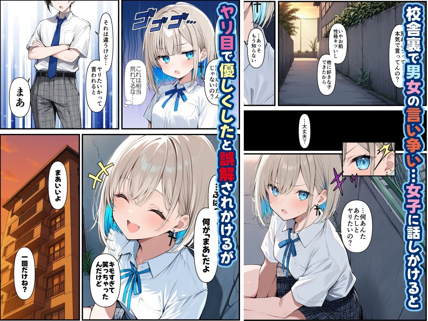 絶倫童貞が傷心ギャルを慰めたら サンプル 1