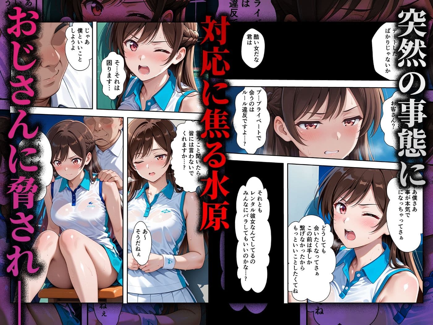 【コミック】心堕浸食_清楚で一途な水〇千鶴がおじさんのち〇ぽに陥落するなんて… サンプル 2