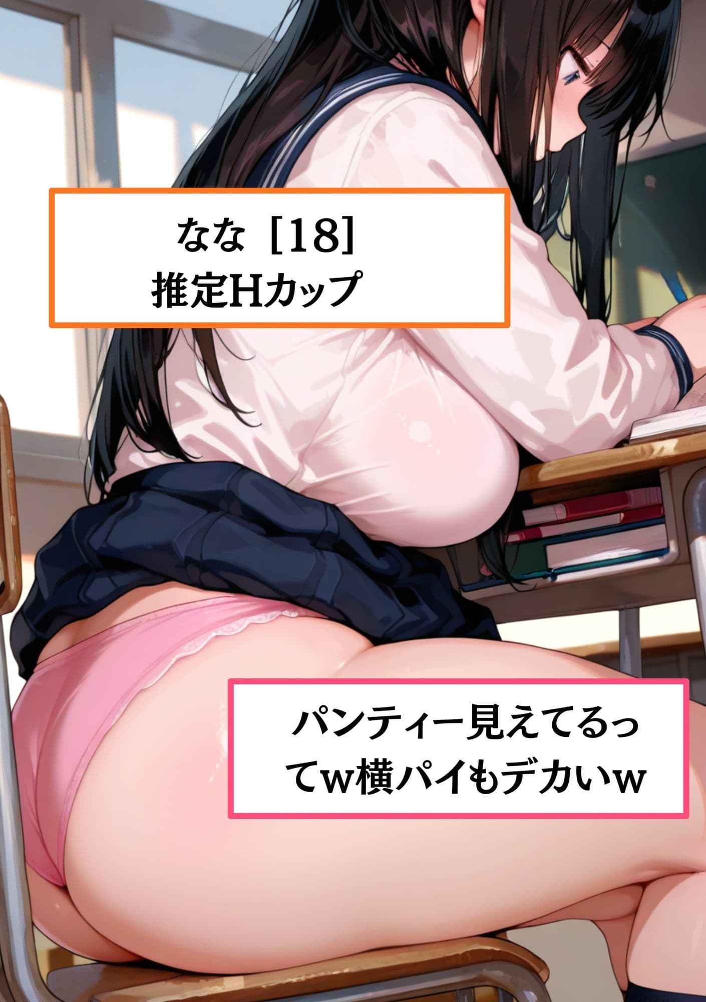 【速報】【女子校生が痴●被害に！？】巨乳のせいで痴●被害が多発！ なな［18歳］Hカップが性被害に遭う。容疑者は「たわわJKに中出しで分からせしたかった」と供述か！？ サンプル 1