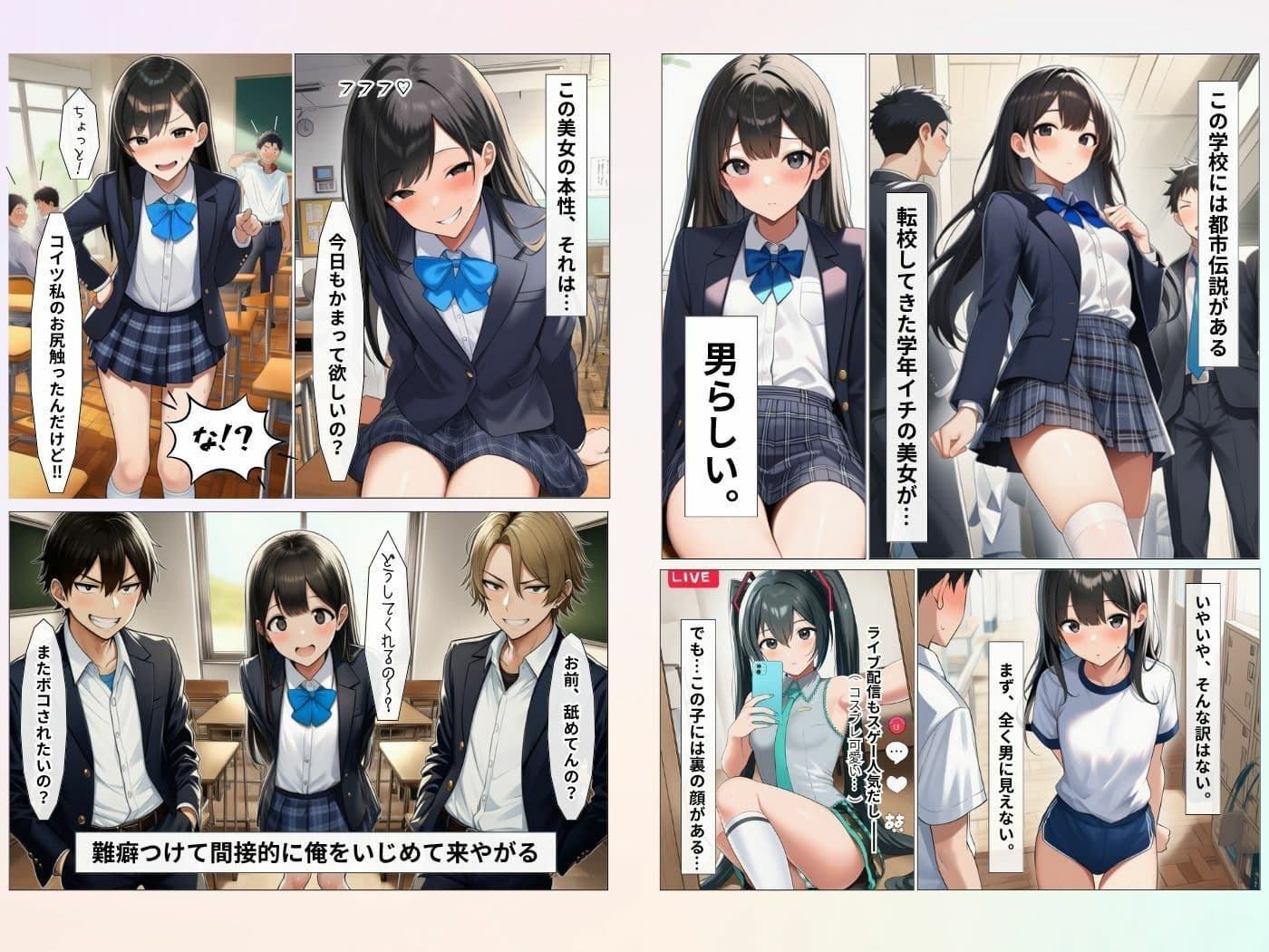俺をイジメた男の娘♂を100日後に孕ませた話 サンプル 1