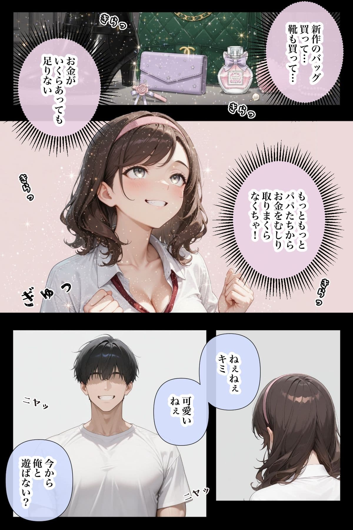 守銭奴なパパ活女子が、ただHされちゃうまでのお話 サンプル 3