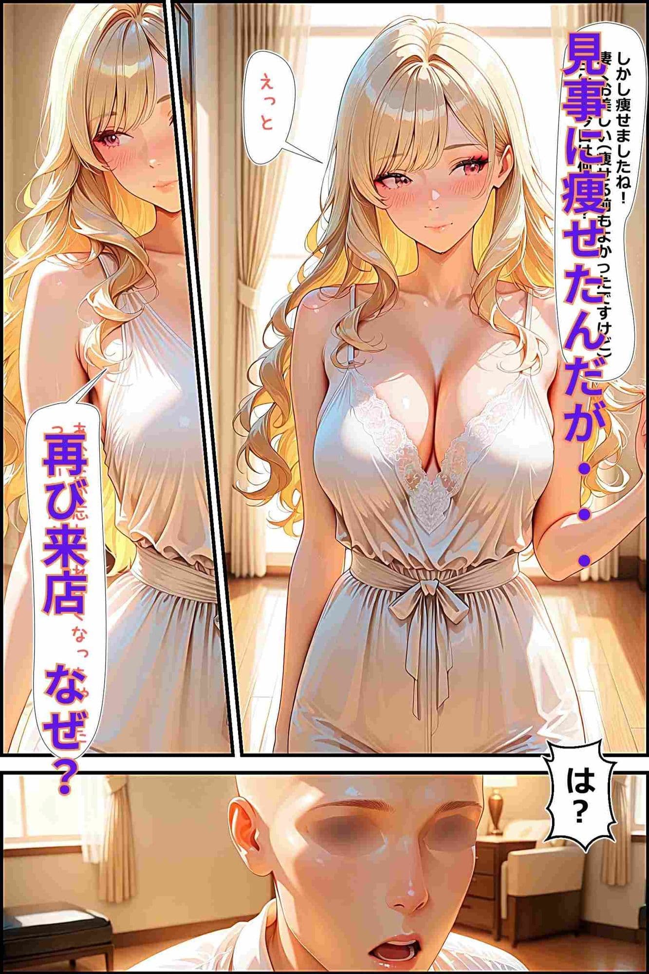 俺とセックスすると痩せるらしい クライアントの金髪若妻予定通り痩せるも何故か孕む サンプル 6