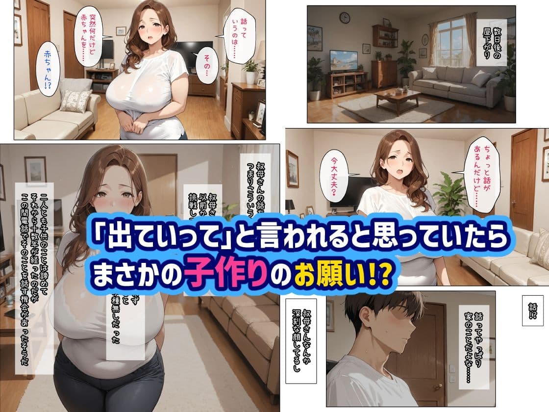 親戚の叔母さんの家に居候したら種付けできちゃった話 サンプル 4