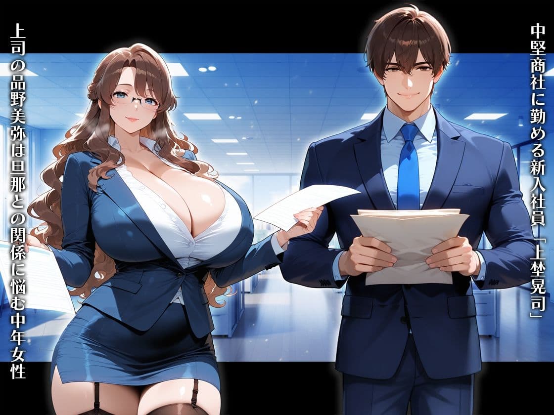 真面目な爆乳上司にコスプレセックスを調教したら母乳を吹き出しながらドMでド変態になってしまった話（新入社員 上埜晃司1 品野美弥編） サンプル 2