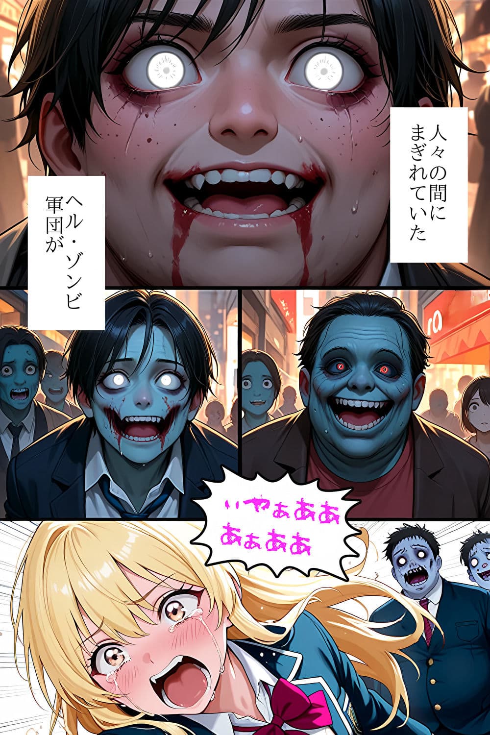 スーパーヒロイン完全敗北！恐怖！ヘルゾンビ軍団の圧倒的性暴力！ サンプル 1