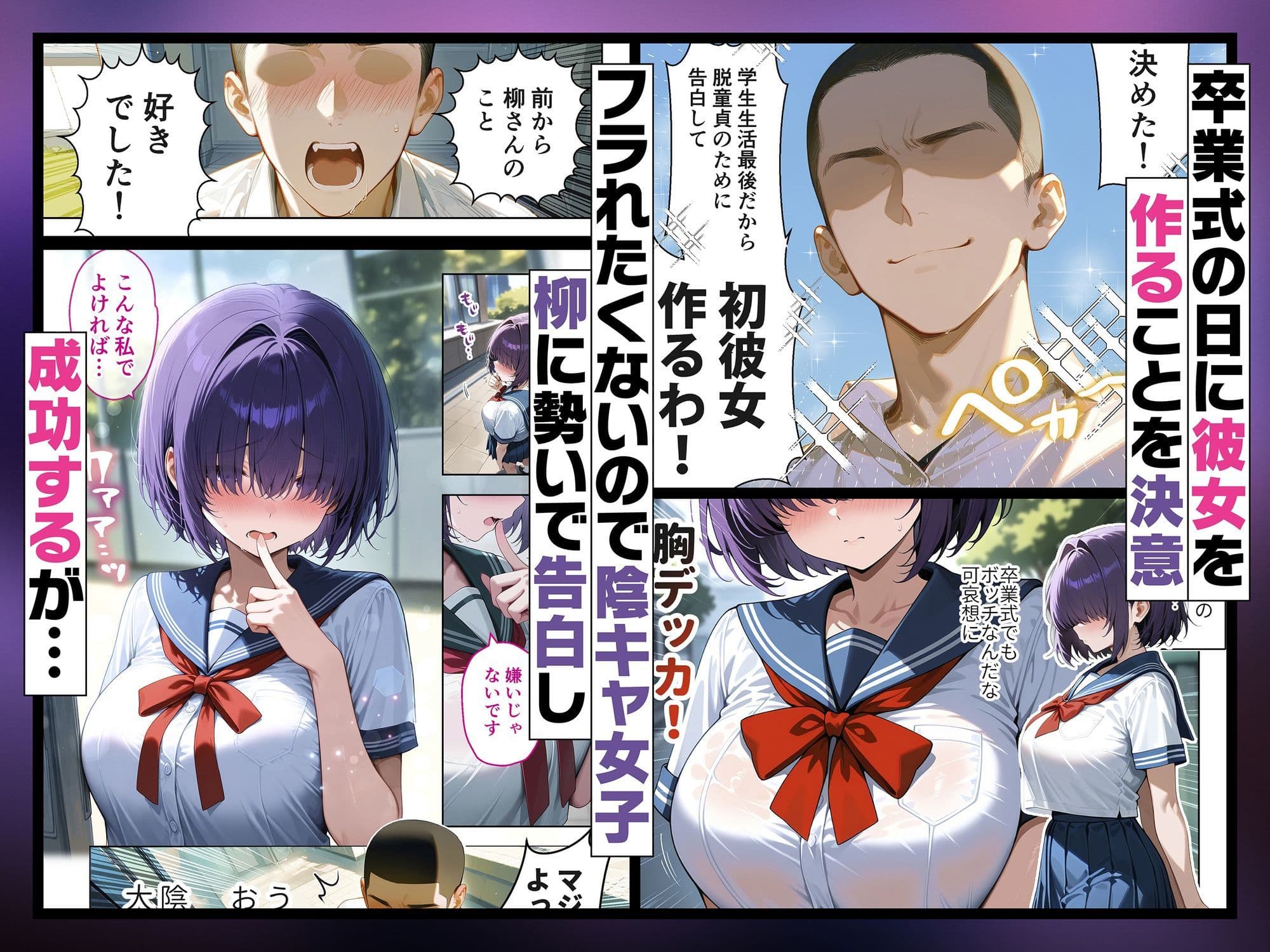 メカクレ陰キャ女子がちょろすぎたので彼女にしてみた話 サンプル 1