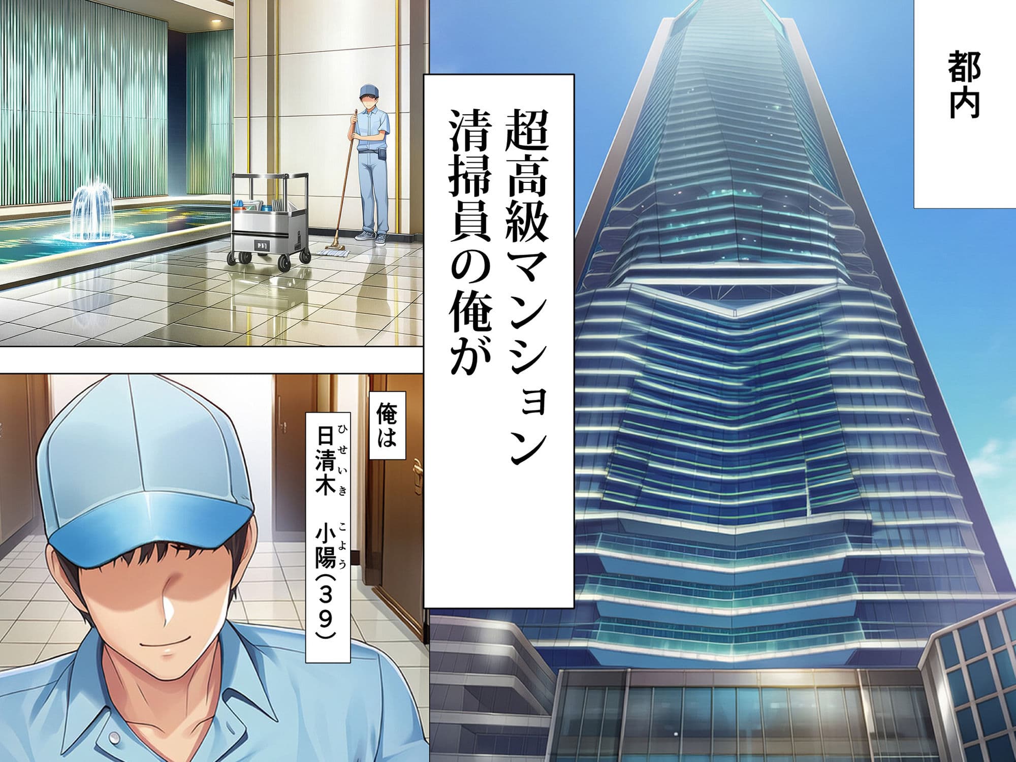 超高級マンション清掃員の俺、仕事ついでにハイスペ美人居住者たちの愚痴を聞いていたら完全合意の中出しハーレム生活を送ってしまう サンプル 1