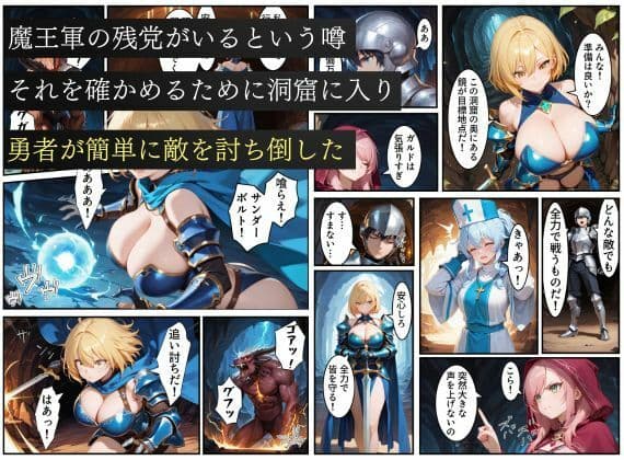 悪堕ちした女勇者パーティー〜魔王を倒したが、敵の罠によって闇堕ちしてしまう〜 サンプル 2