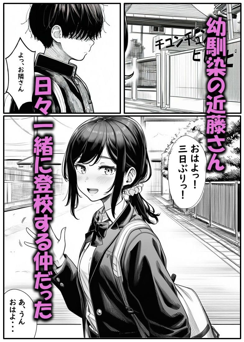 幼馴染の近藤さん  前編  〜画面の中で ヤンキー彼氏に徹底調教されていく 幼馴染を見ていることしかできない僕〜 サンプル 1