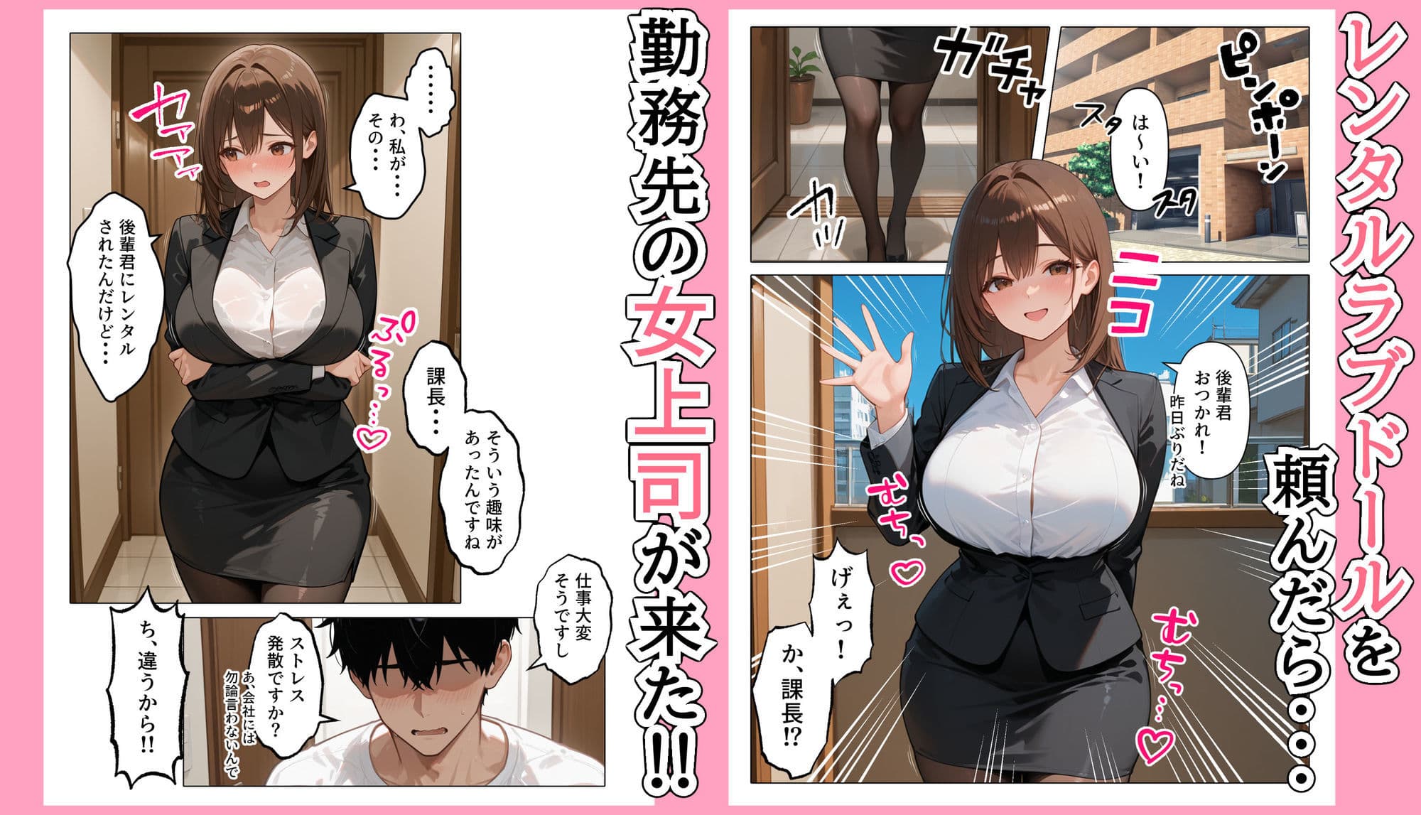 ラブドール頼んだら、女上司が来た サンプル 1
