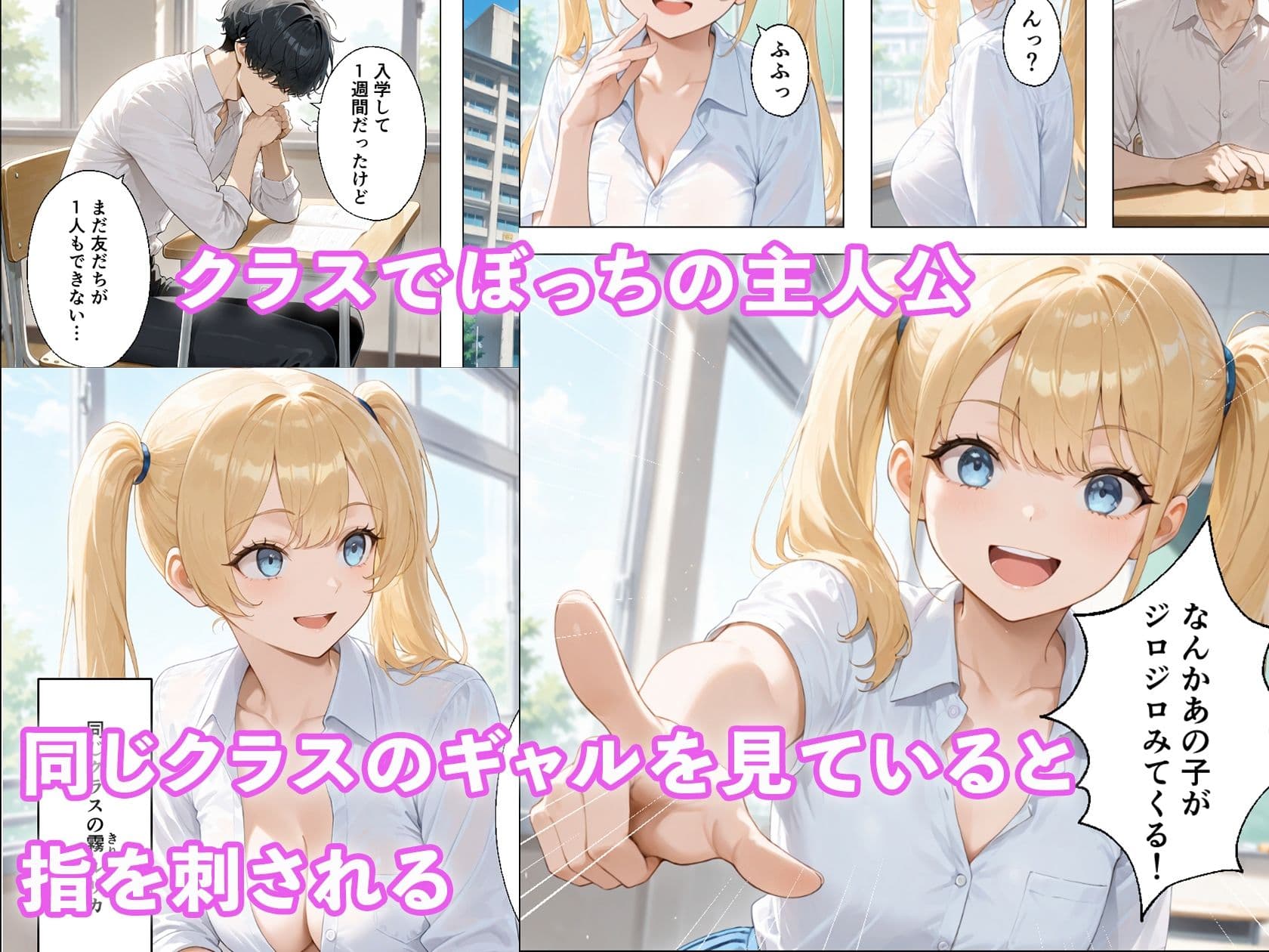 陰キャな僕がなぜか金髪ギャルと付き合えた話 〜金髪ギャルからの責めを我慢できたら生えっち！？〜 サンプル 1