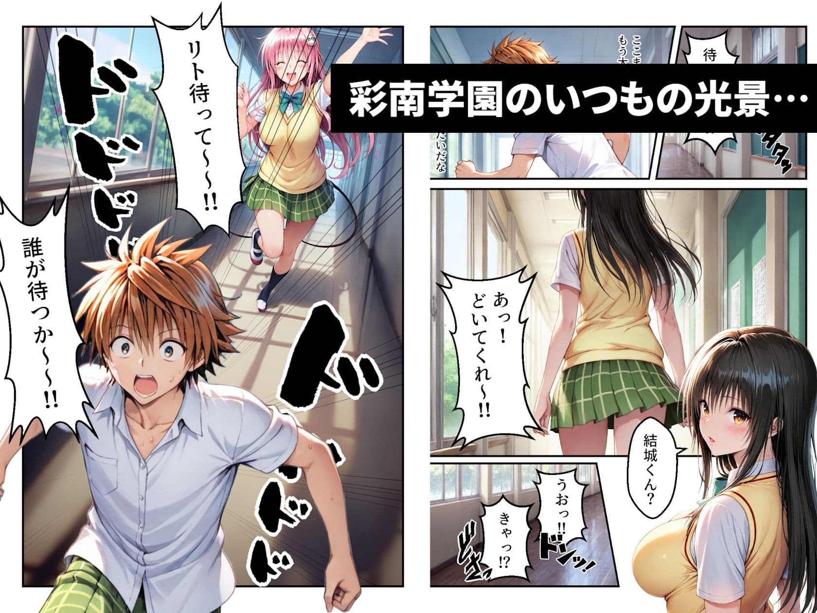 ガちんぽバトル！！ 〜ハレンチ風紀委員VS小悪魔お姫様〜 サンプル 1