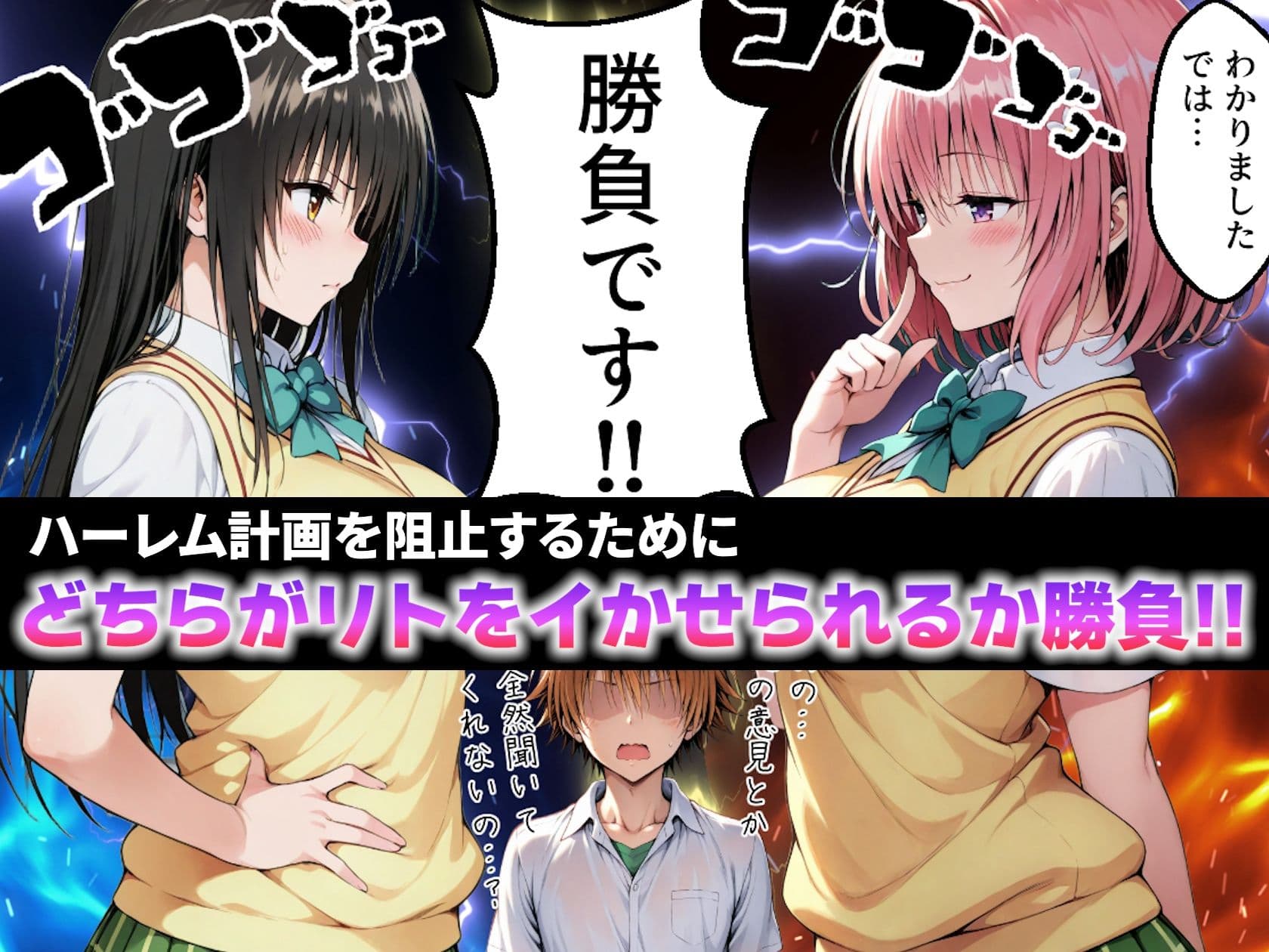 ガちんぽバトル！！ 〜ハレンチ風紀委員VS小悪魔お姫様〜 サンプル 5