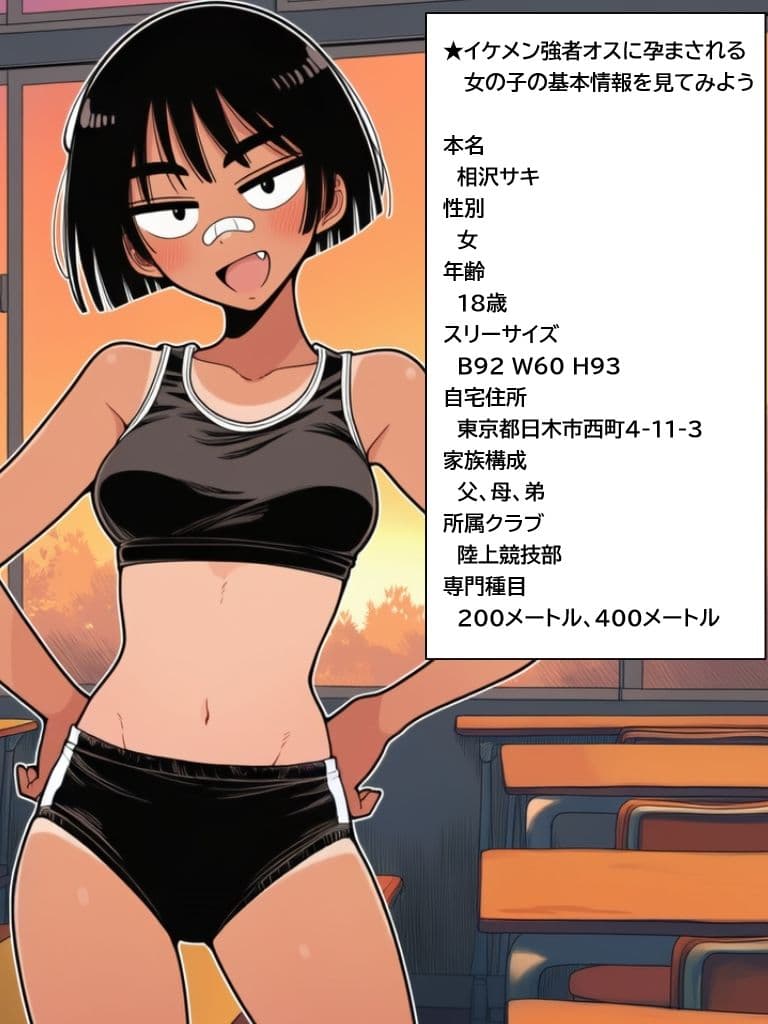 キミの子どもを孕ませて。ボーイッシュ陸上女子がイケメンに無責任中出しされて妊娠するまで【リメイク版】 サンプル 1