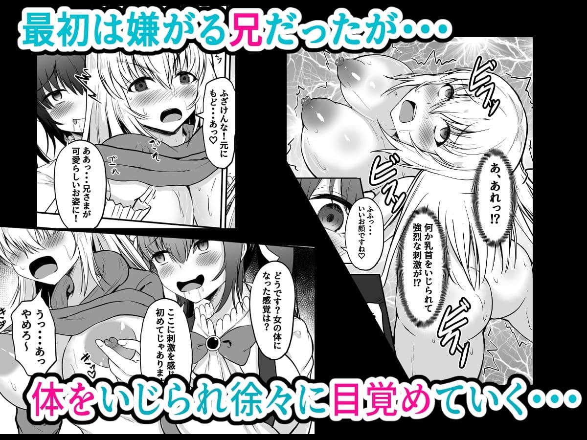 TS兄とフタナリ妹 妹のイチモツとペニスバンドで2本刺し サンプル 2