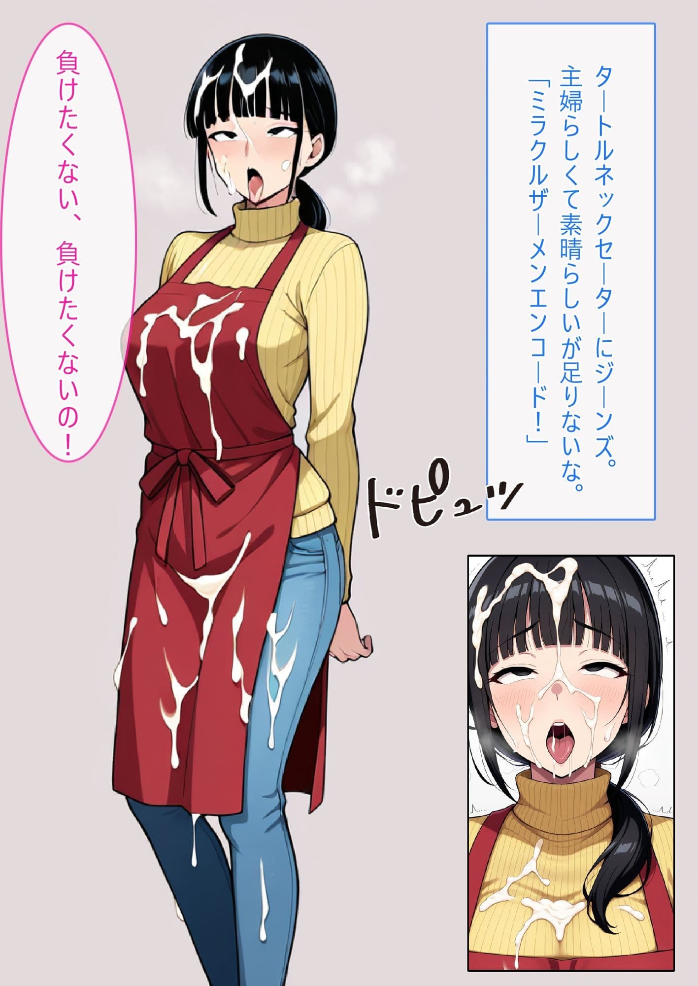 【AI生成CG利用マンガ】人妻対魔巫女を即堕ちさせてエロ服チェンジ サンプル 9