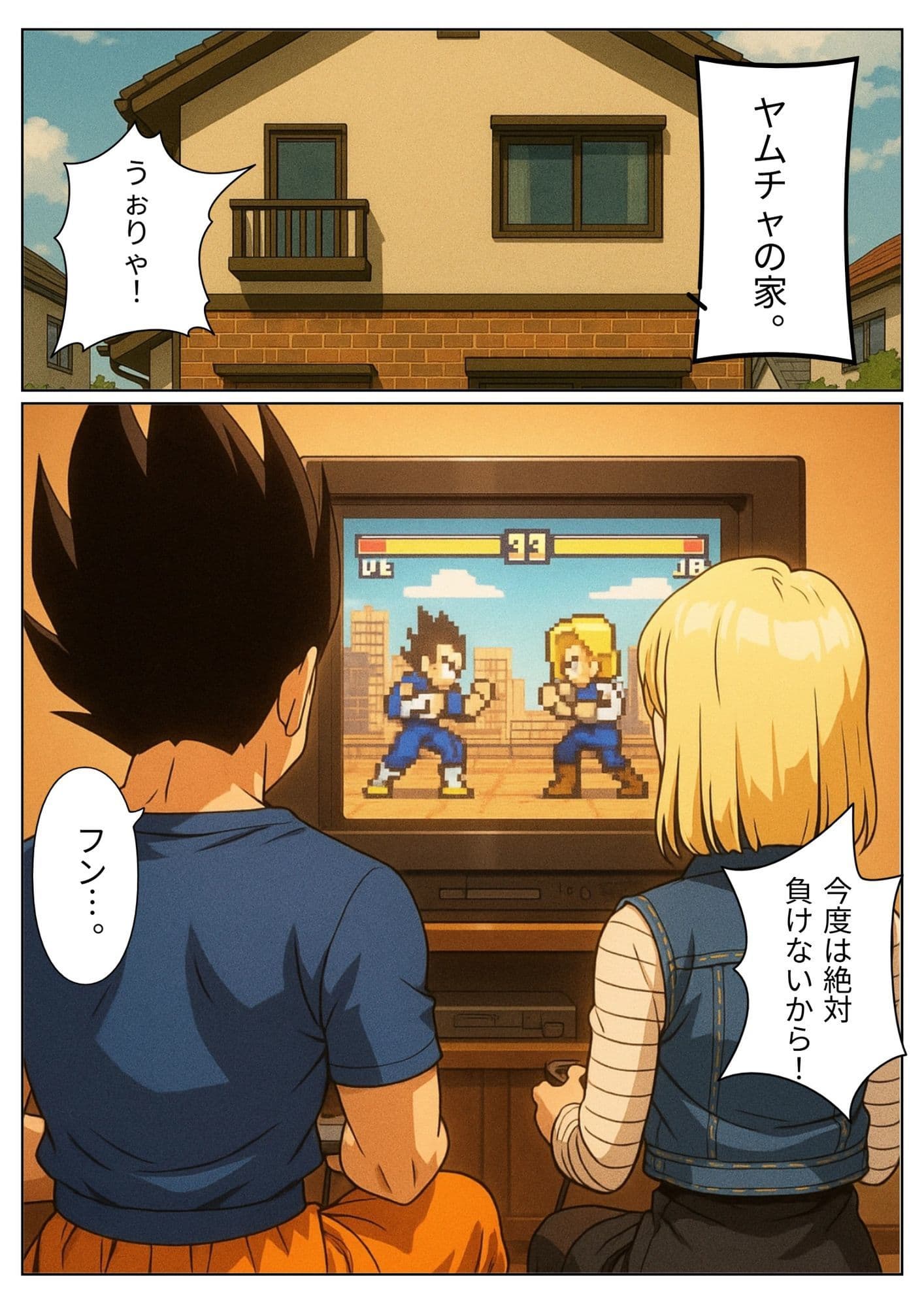 【NTR漫画】 1部屋飲みで二人きり…わずかな時間で寝とられる18号。 帰宅したクリ○ンが寝ている間も朝までサイヤ人とヤリまくり 1 サンプル 1