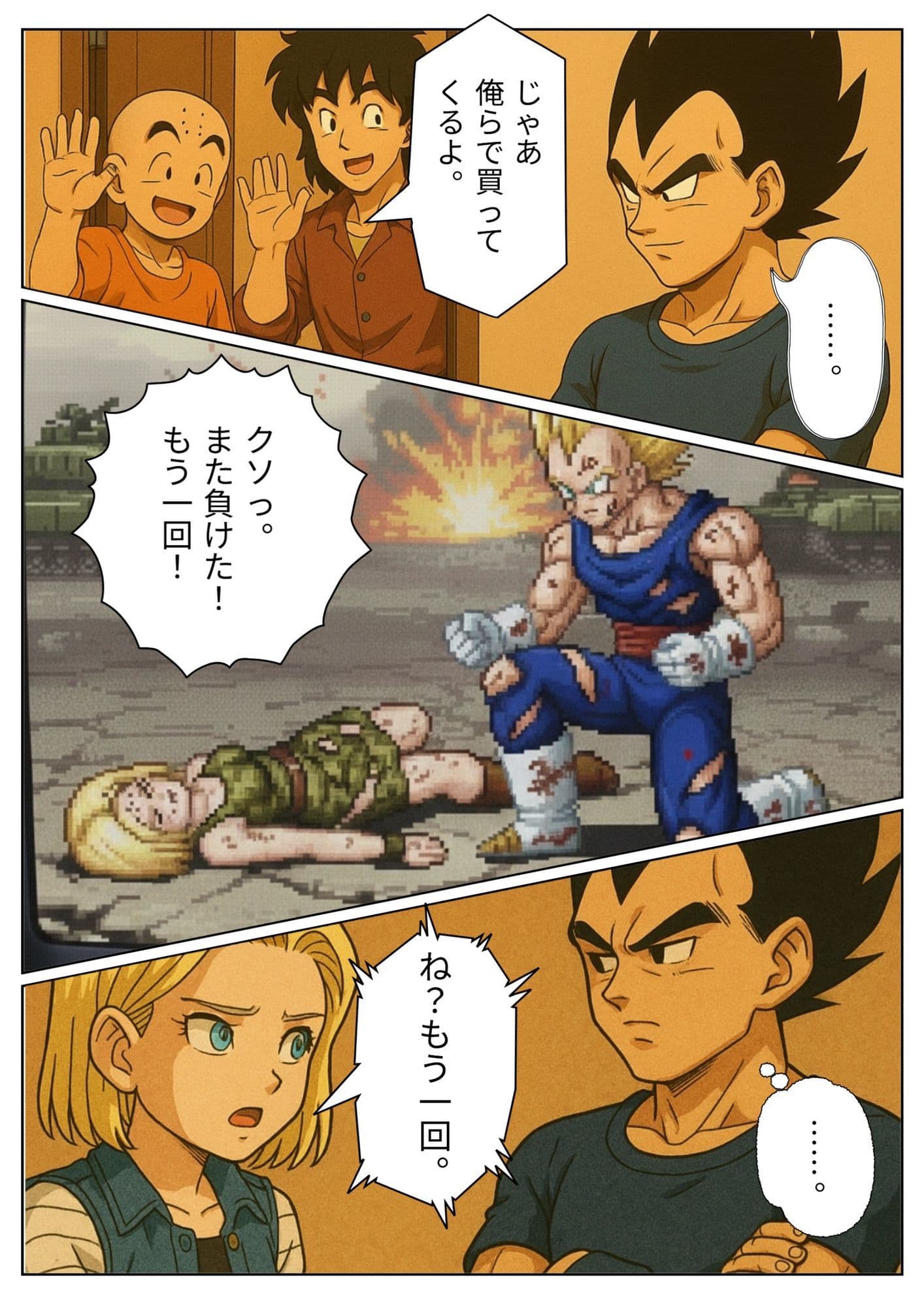 【NTR漫画】 1部屋飲みで二人きり…わずかな時間で寝とられる18号。 帰宅したクリ○ンが寝ている間も朝までサイヤ人とヤリまくり 1 サンプル 4