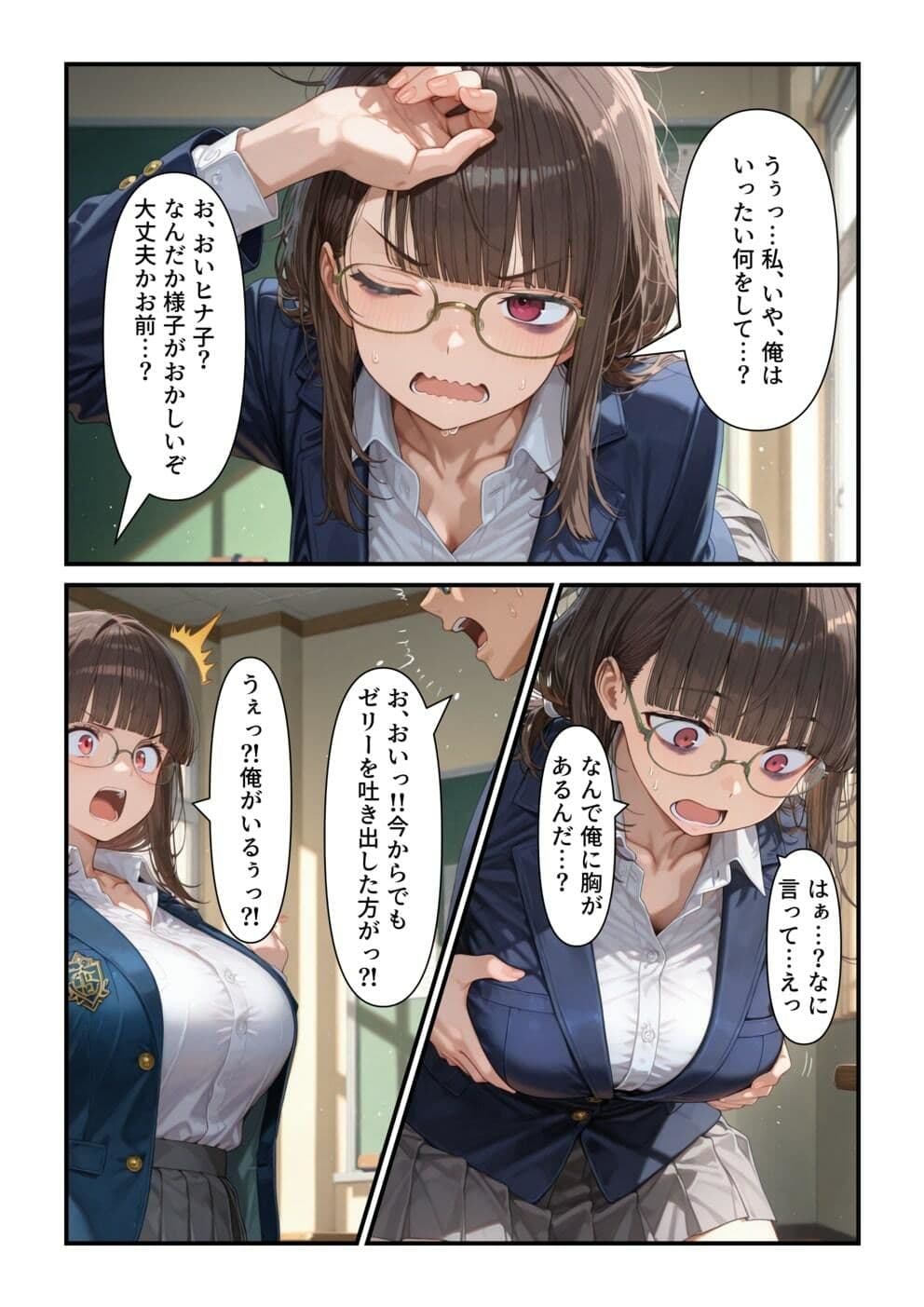 【乗っ取り】告白してきた女に合意で自分の人格ゼリーを飲ませてみた サンプル 3