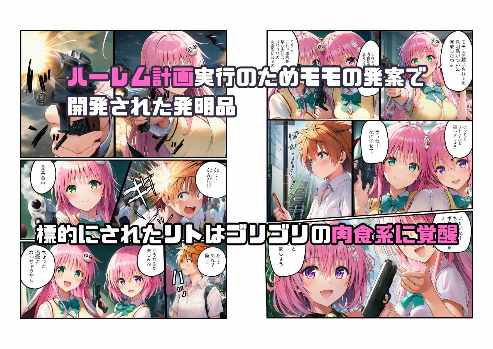 【リト覚醒でわからせ調教】メス堕ちしていくとらぶる美女たち サンプル 1