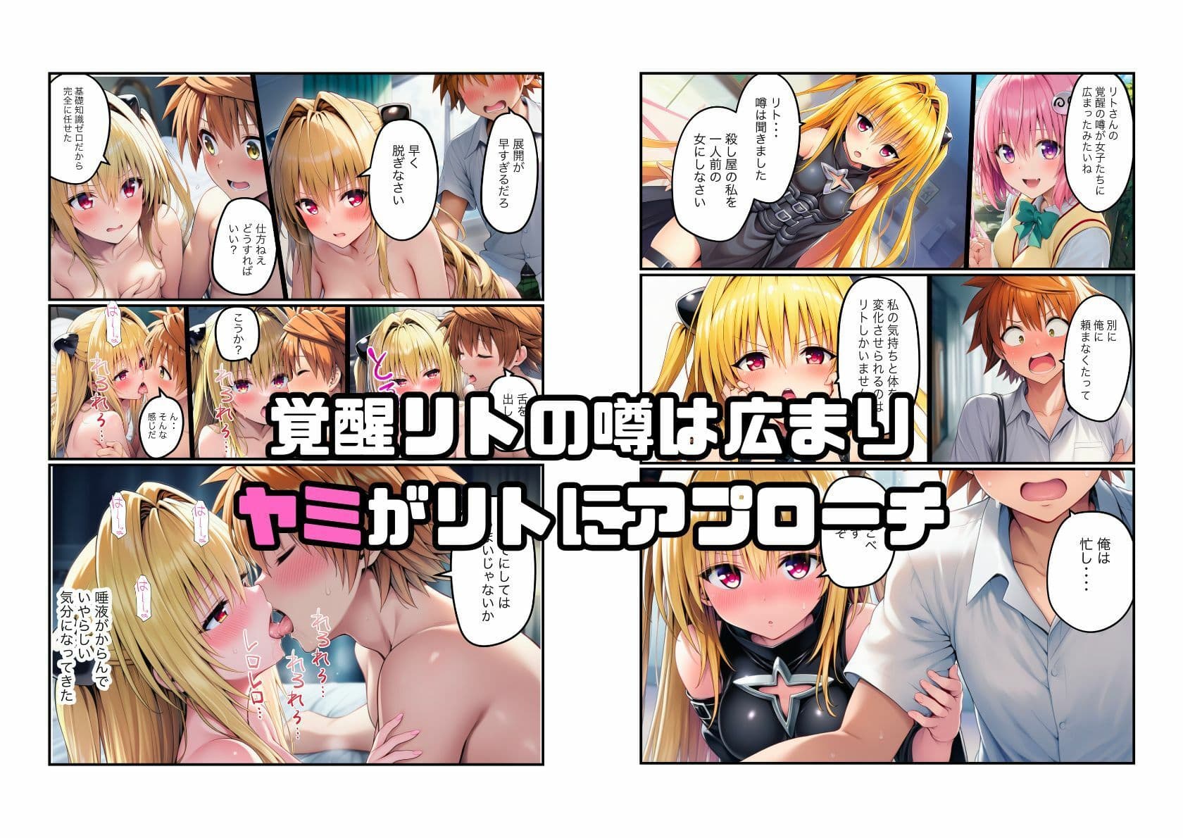 【リト覚醒でわからせ調教】メス堕ちしていくとらぶる美女たち サンプル 5