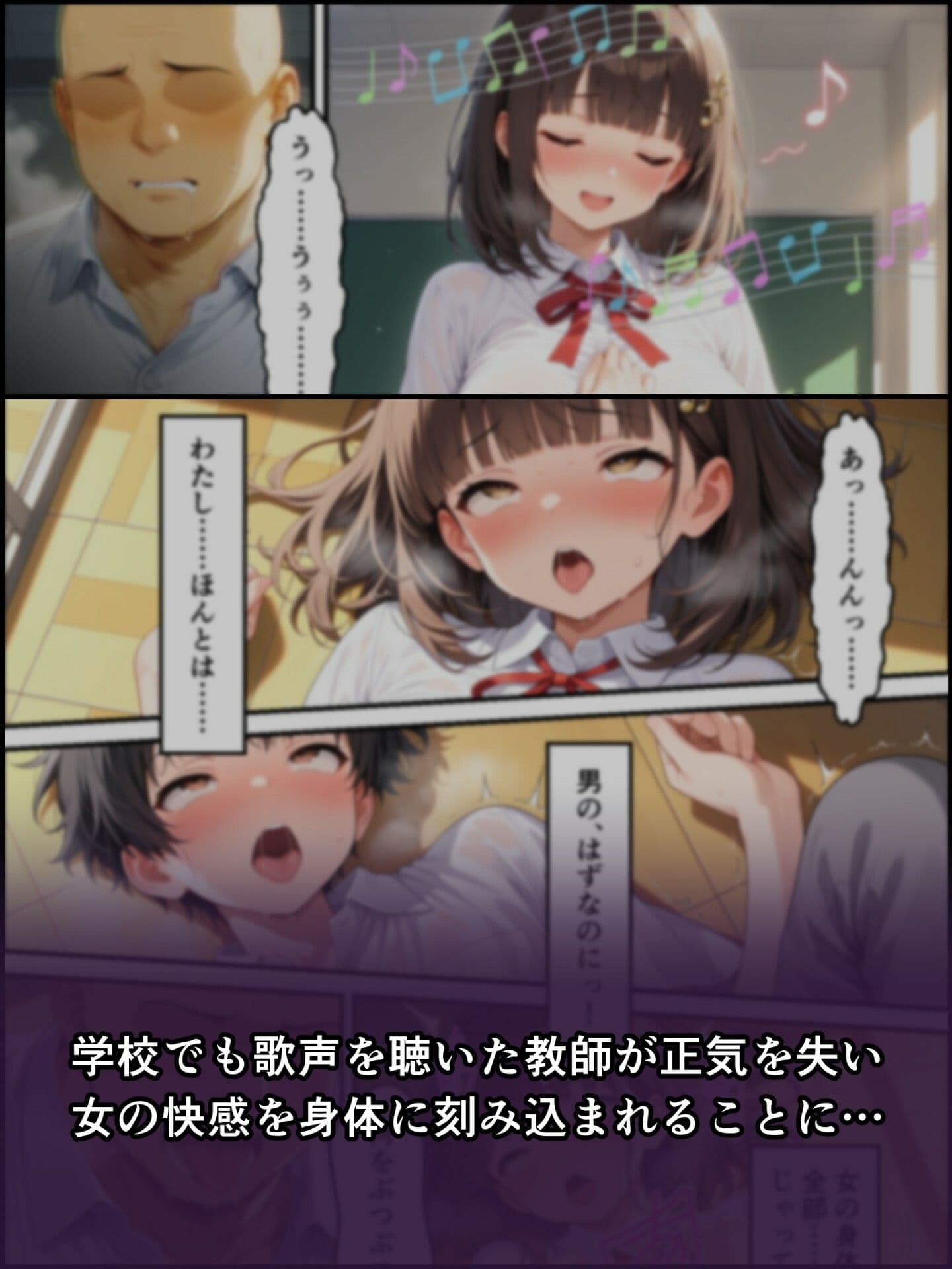 蝕宴のコラプティオ  淫魔シスターの呪いで少女に変えられた幼馴染が、歌の魔力でギャル淫魔に堕ちるまでの10日間 サンプル 6