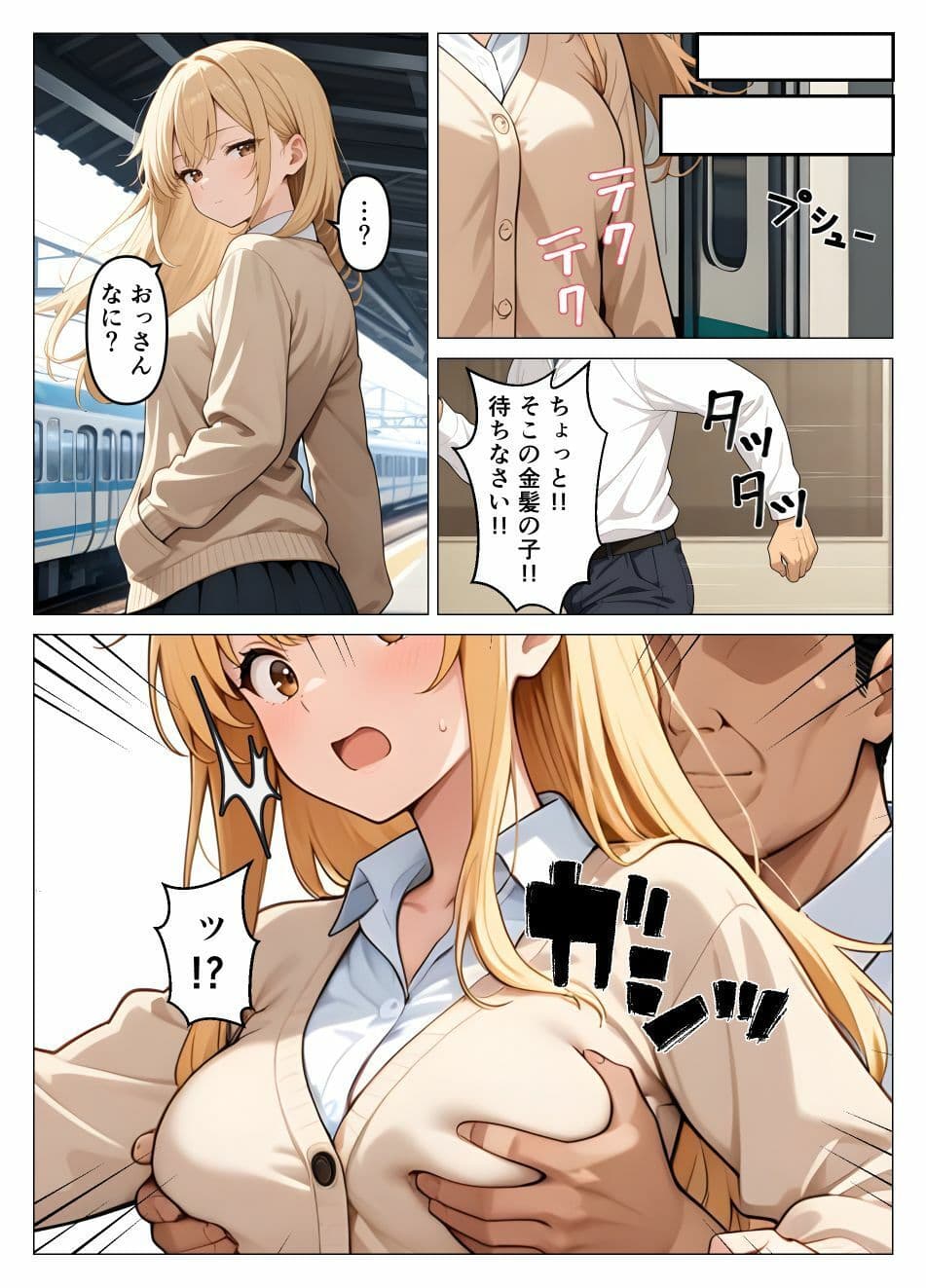 俺は治安保護員！！悪い子には性的罰を与える！！ サンプル 2