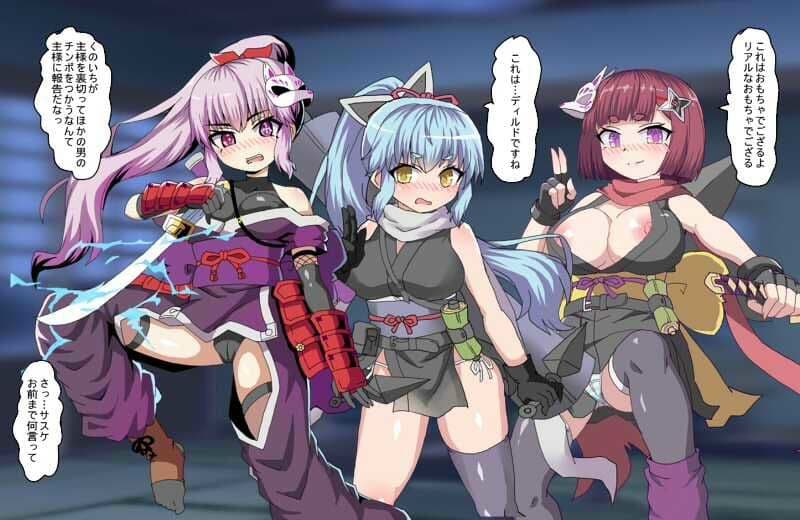 くのいちたちが主様に内緒で レンタルチンポを使って性欲処理しちゃった サンプル 2