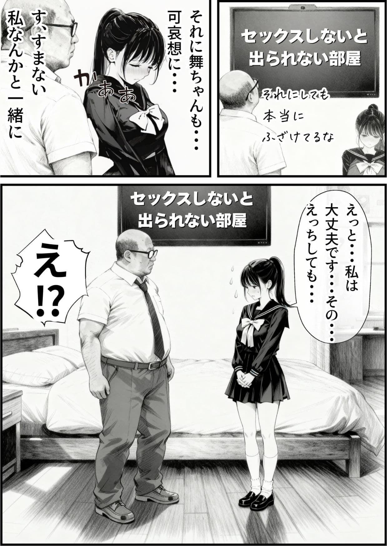 セックスしないと出られない部屋に娘の親友と閉じ込められたんだが・・・ サンプル 3