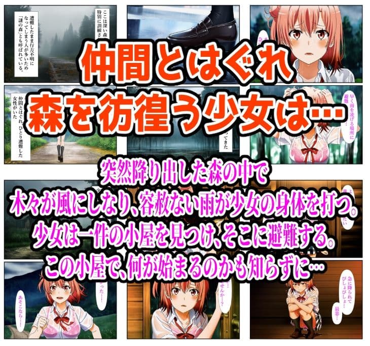 雨宿り濡れ透けレ●プ（由比●浜結衣編） サンプル 1