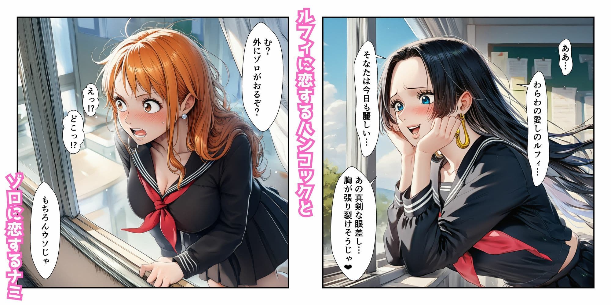 催●レ〇プでイキ狂い！？ ナミ＆ハン〇ック強●快楽堕ちSEX サンプル 1