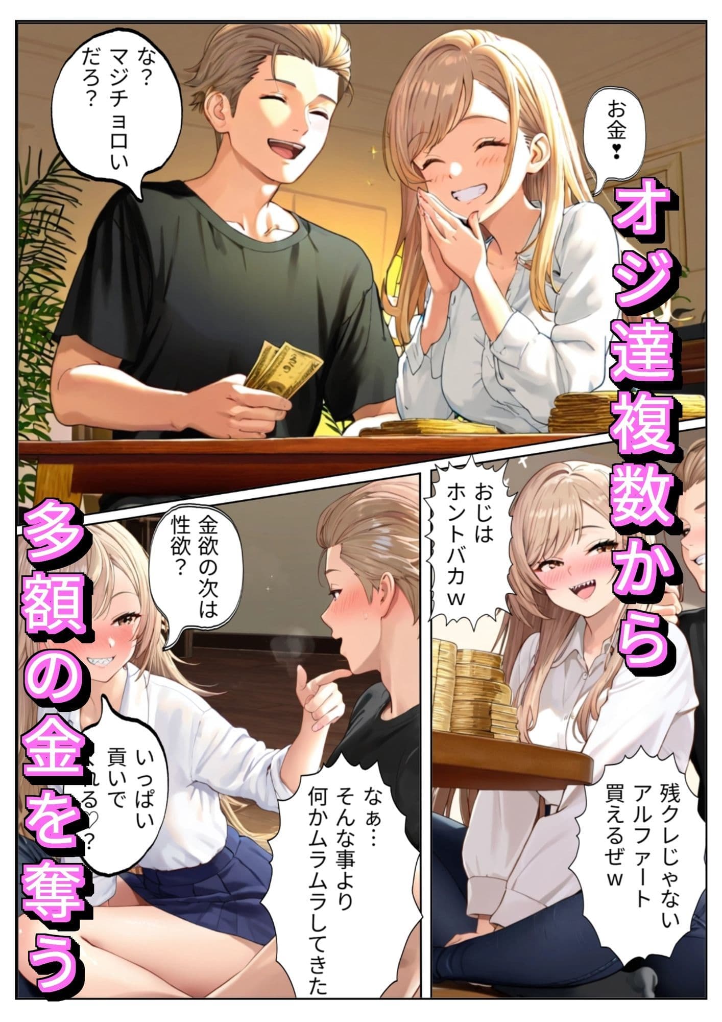 美人局でオジをバカにしたギャルに制裁を サンプル 4