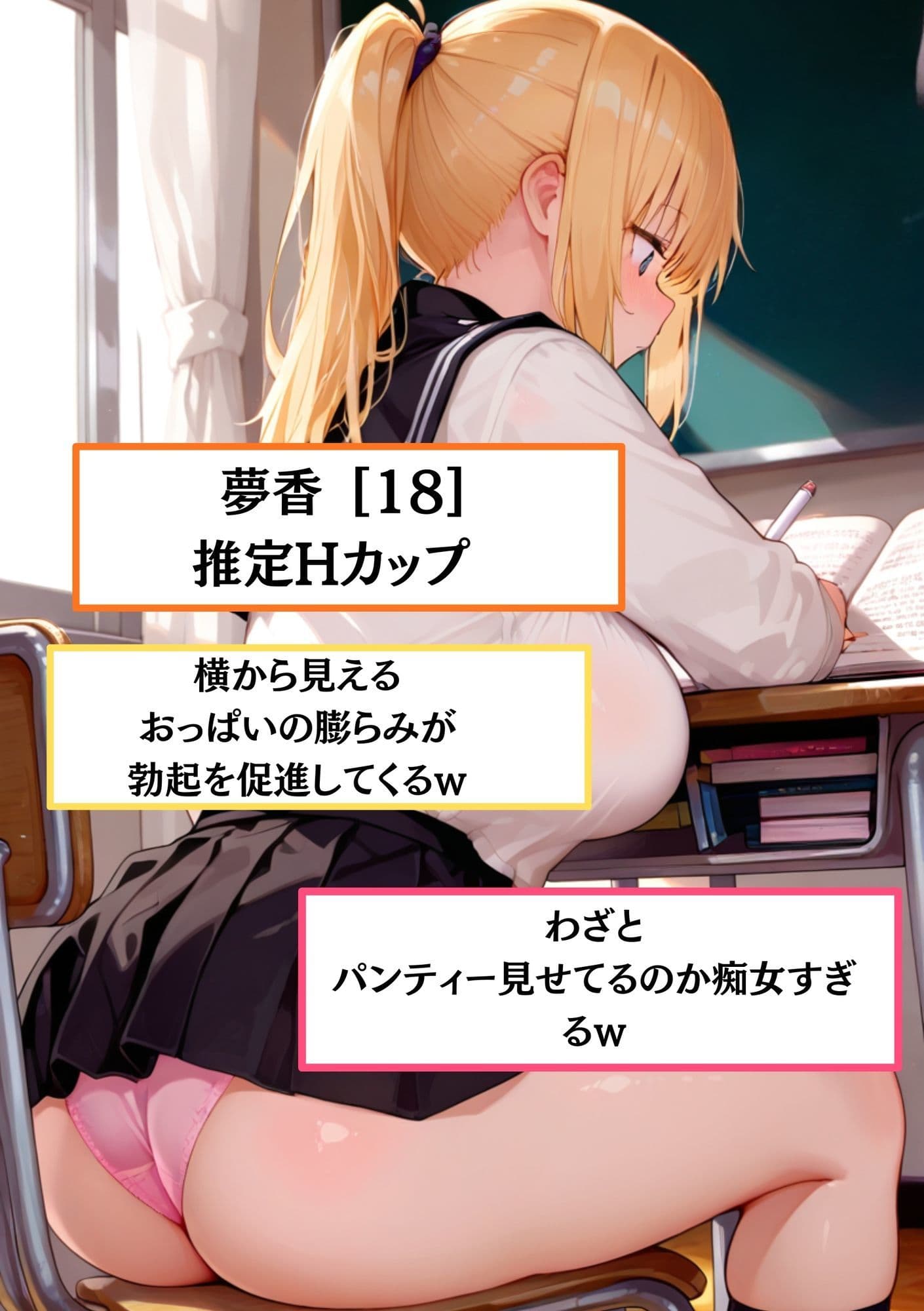 【速報】【JKが痴●被害に遭いました】巨乳のせいで痴●被害が多発！？夢香《18歳》Hカップ 女子校生のマンコに男がチンコを挿入し精子をドピュっと出す。 サンプル 1