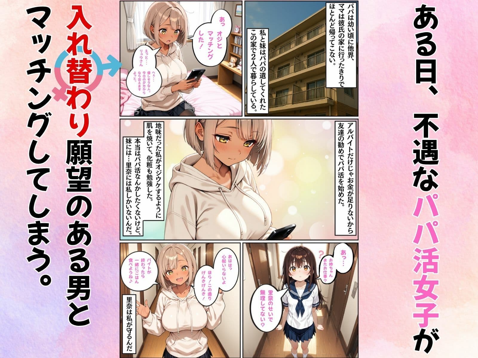 パパ活女子が冴えないおじさんに体を奪われて好き放題使われた件 サンプル 2