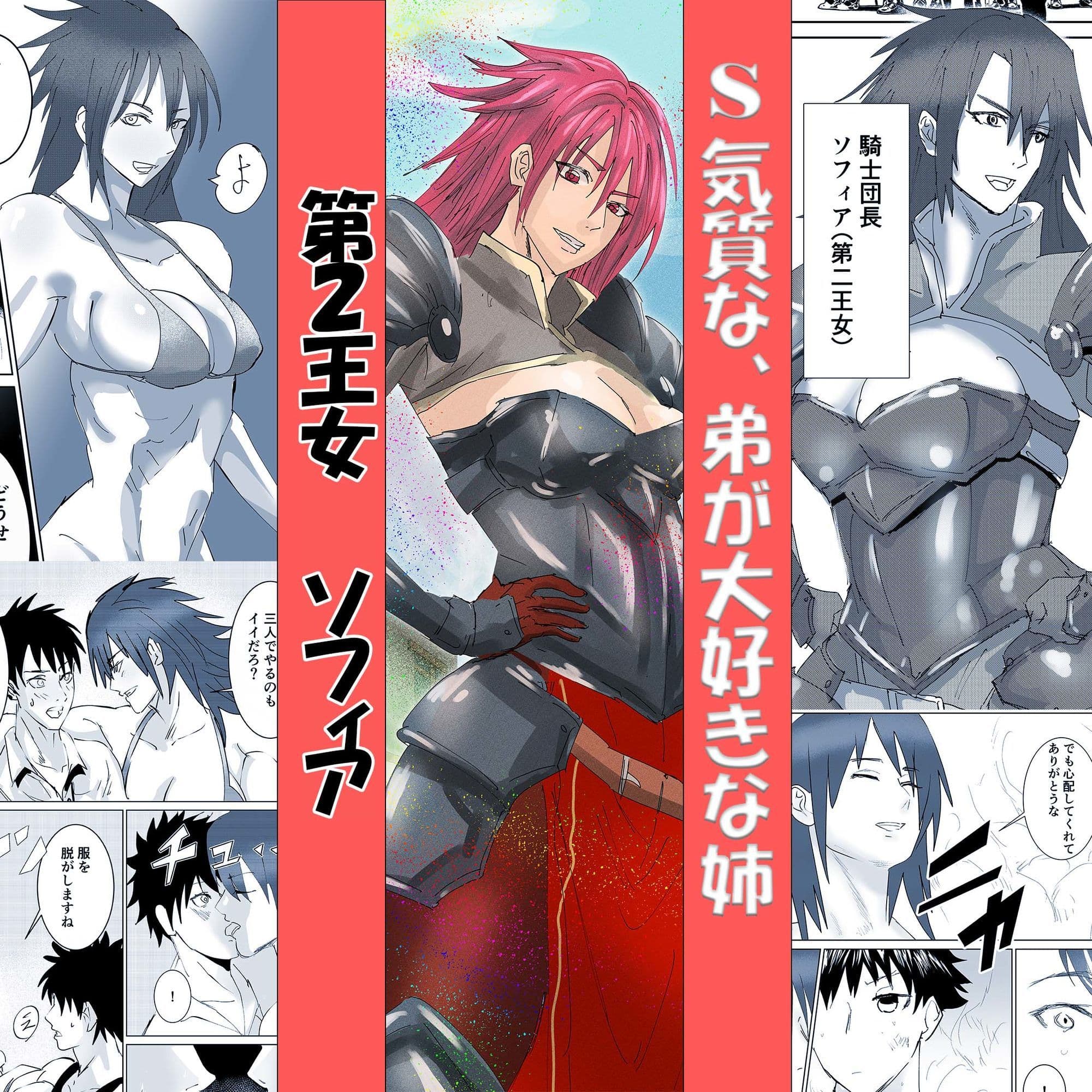 騎士の姉とメイドに誘われるがままセックス サンプル 1