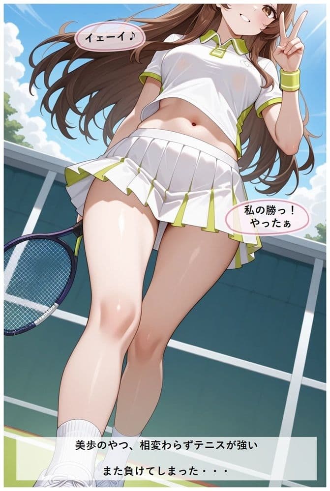 テニス部の紅一点  これが巨乳「性」活だ サンプル 1