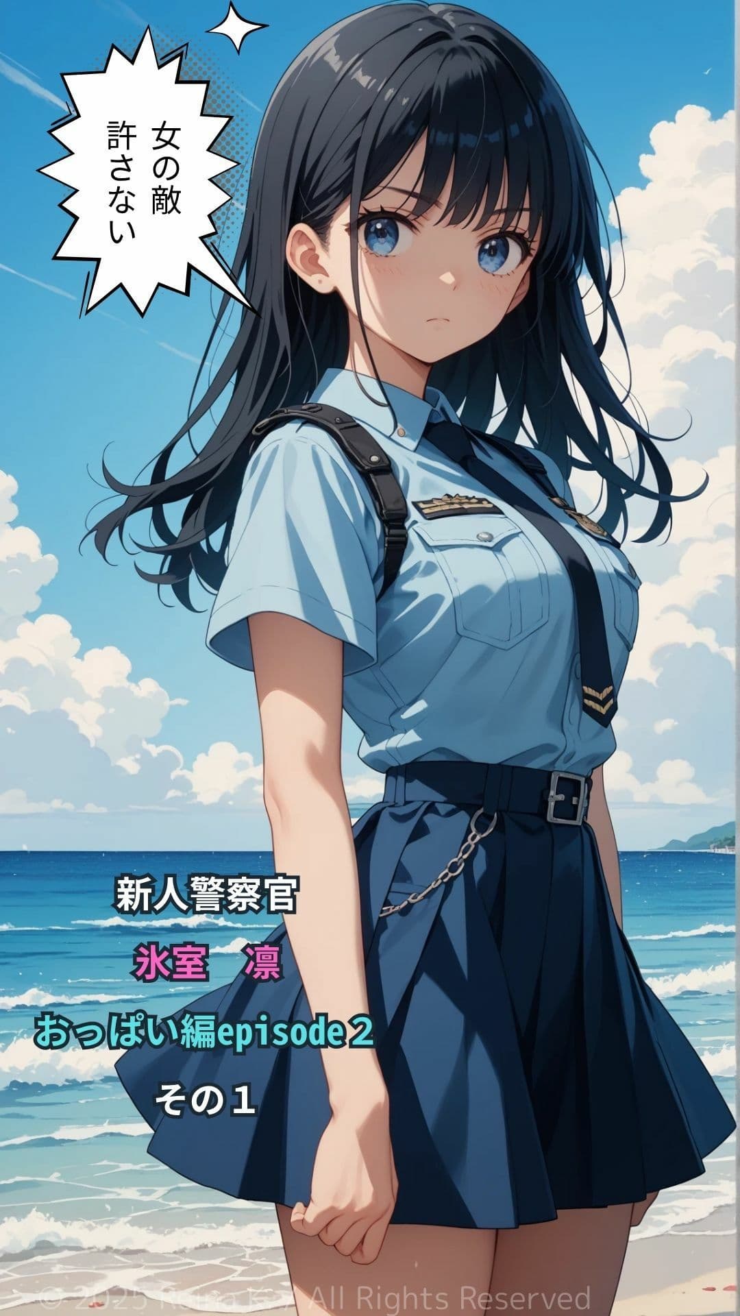 新人警察官  氷室凛  おっぱい編EP2  デンジャラスビーチ サンプル 1