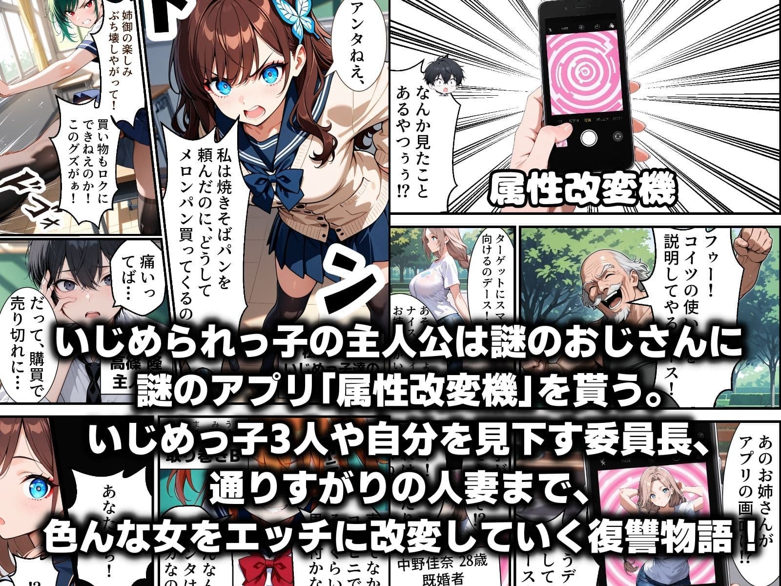 属性改変 〜ムカつく奴はエッチに改変〜 サンプル 1