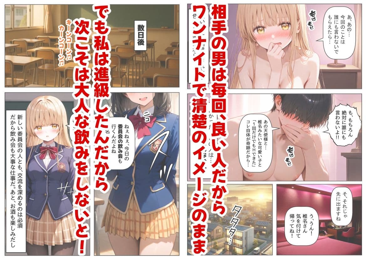 学生も飲酒が可能になったけど毎回、酔ってお持ち帰りされる【天使様】のHな話 サンプル 4