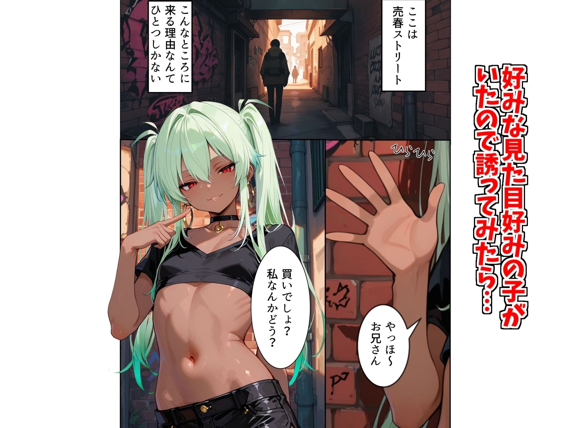 褐色の男の娘と円光する話 サンプル 1