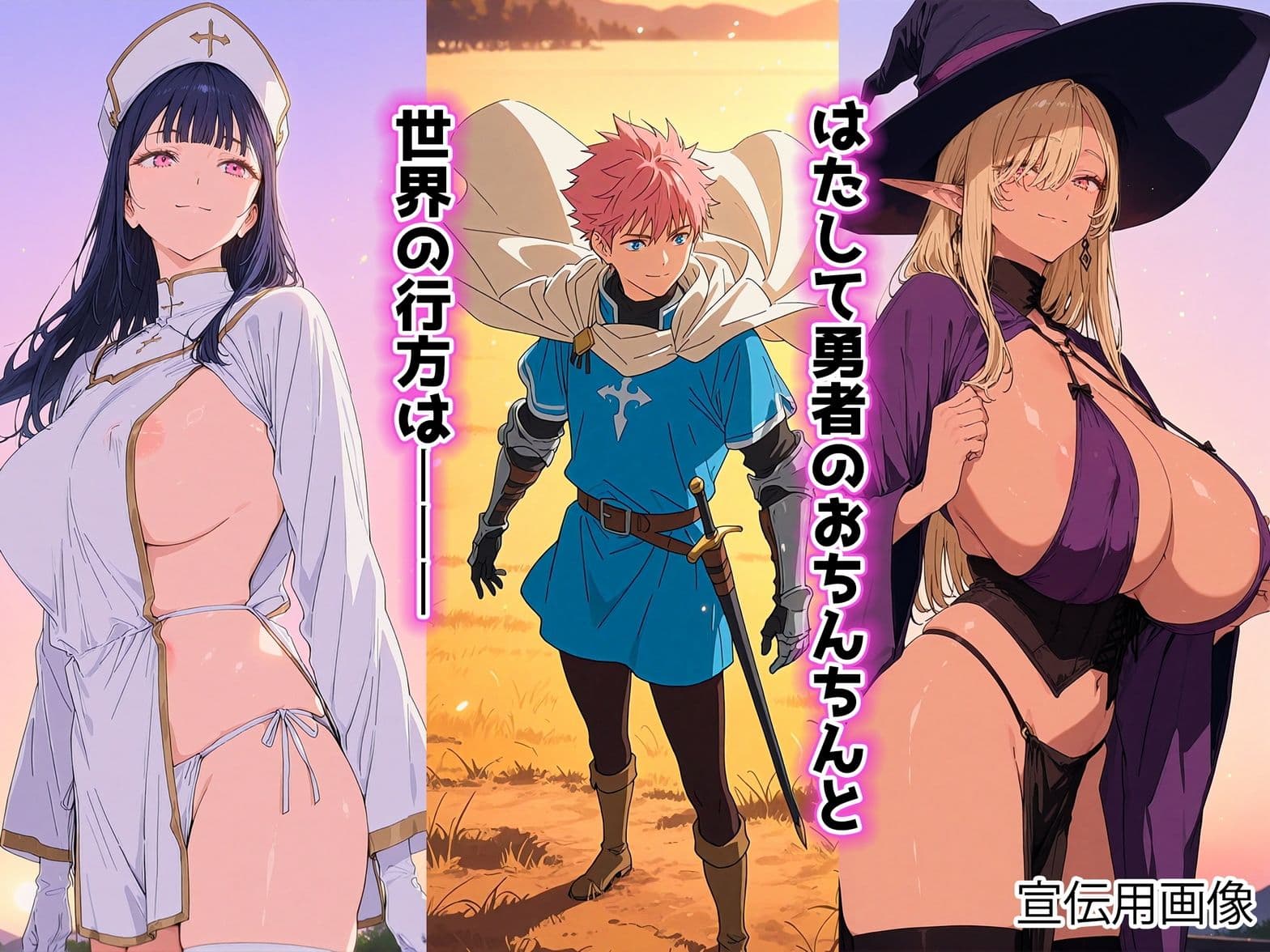 勇者様が男の娘になっちゃったから、魔法使いと僧侶でメスイキ精交解呪 サンプル 9