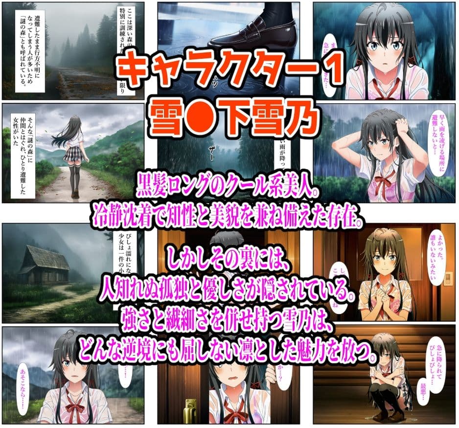 【俺ガイル編】雨宿り濡れ透けレ●プ サンプル 8