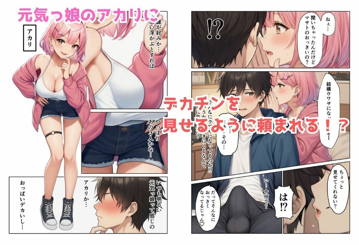デカチンがバレたらハーレムになった話！！ サンプル 3