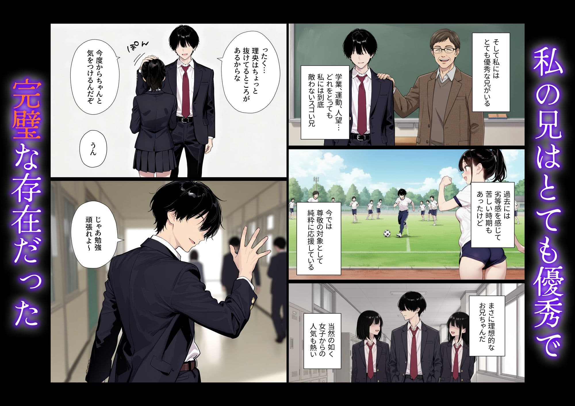 完璧だった兄が彼女にフラれて崩壊、妹への中出し依存セックスがもう止まらない サンプル 1