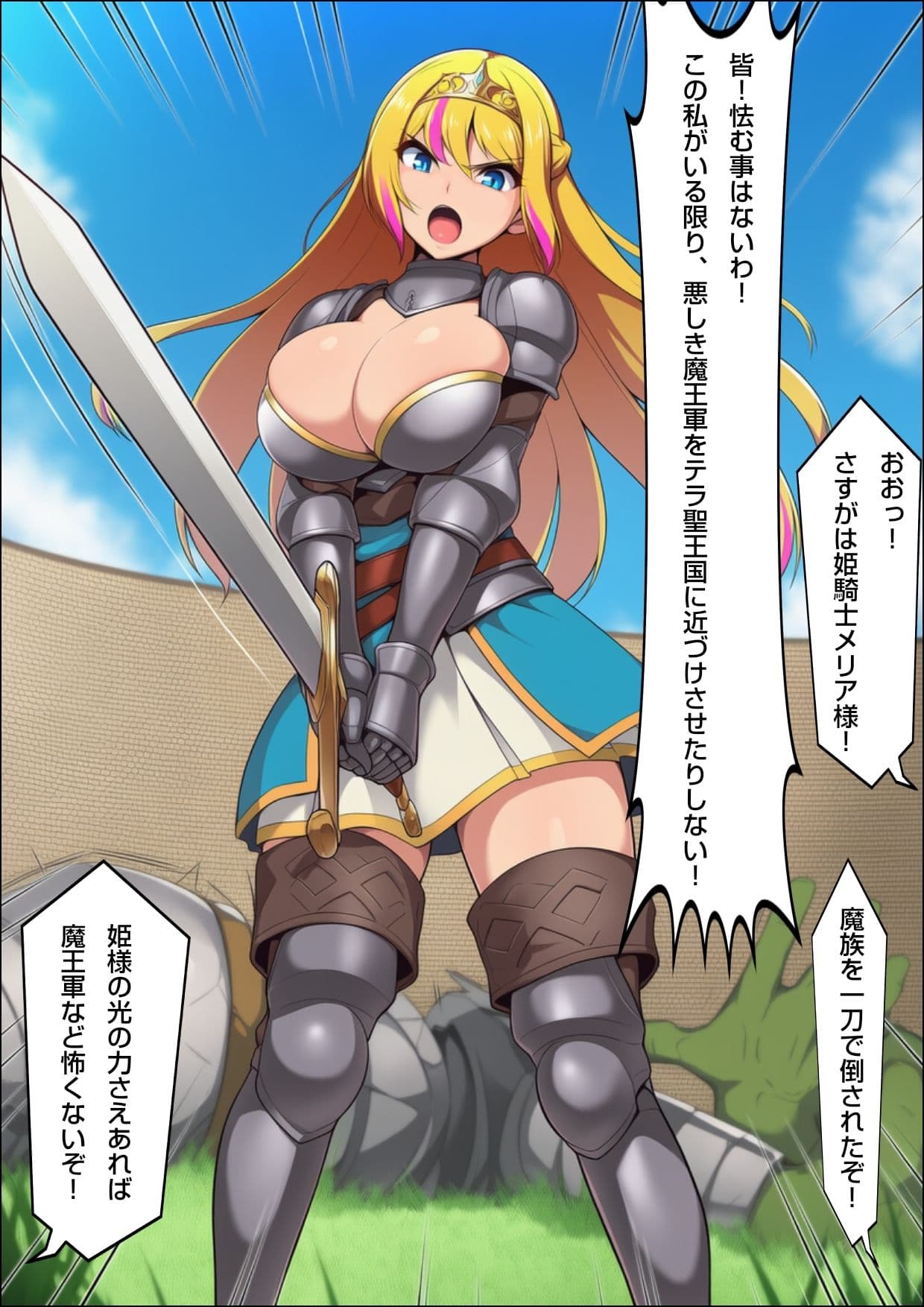 姫騎士  極太挿し敗北宣言 サンプル 1
