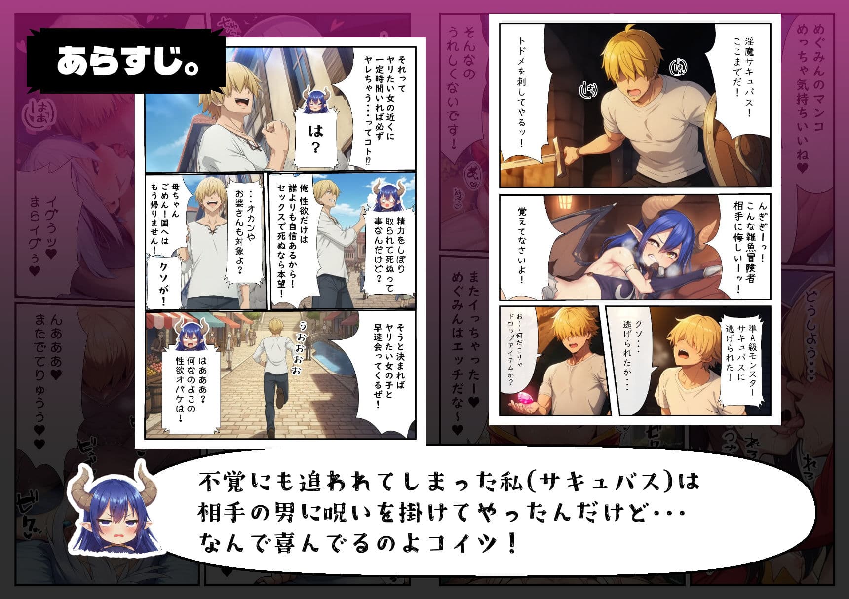 サキュバスの呪いでヤリたい放題！【このすば編】 サンプル 1